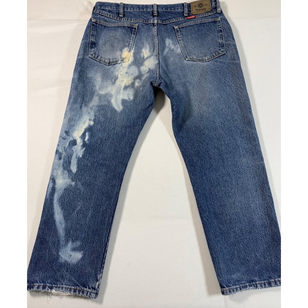 Wrangler 100% Cotton Vintage‎ 86501MR Men’s Jeans 38x29 Bleached Distressed Y2K